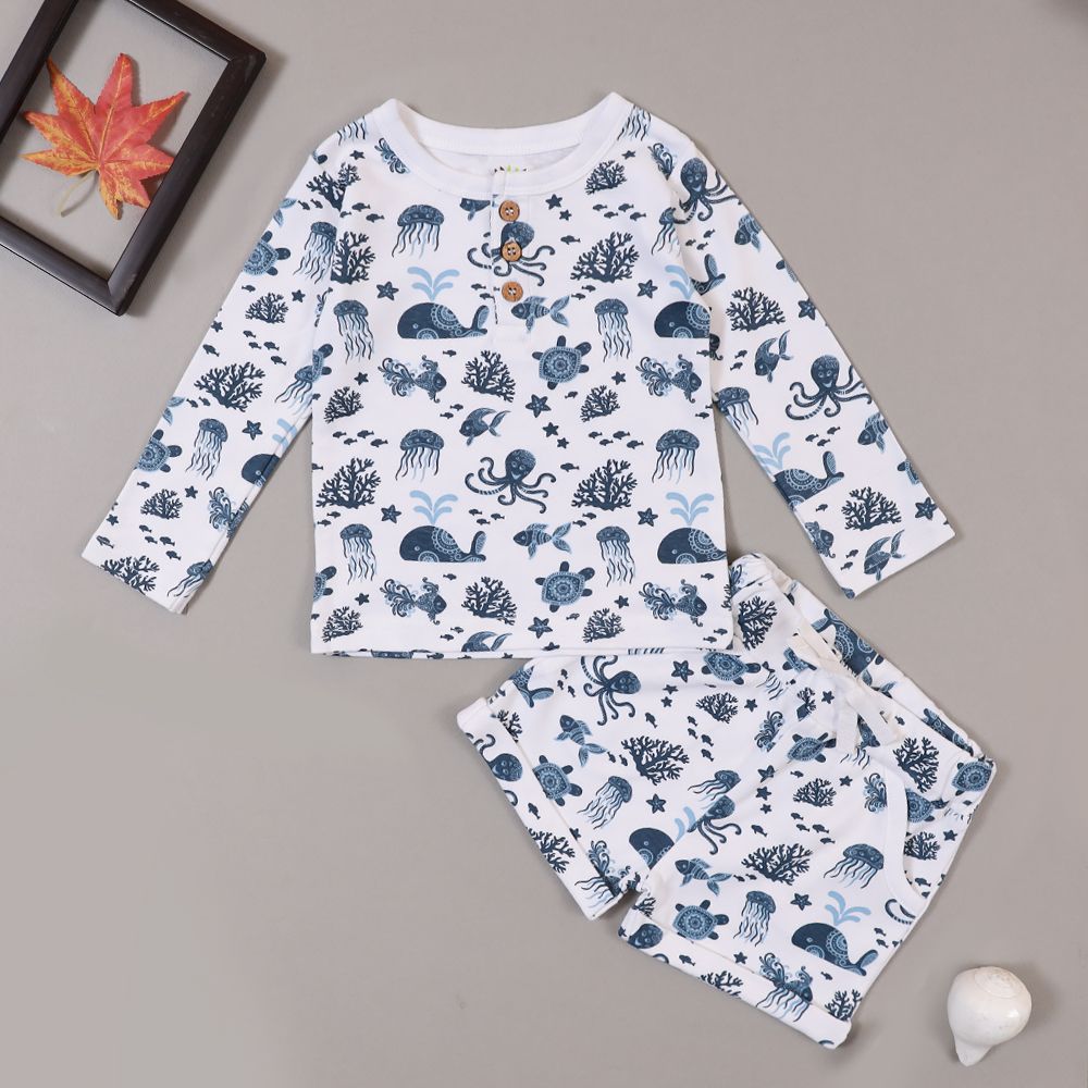 SEA ANIMAL TEE & SHORTS