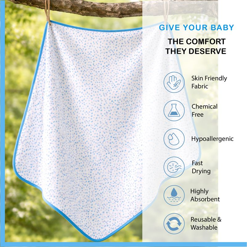 BLUE LEAF HOOD-BLANKET