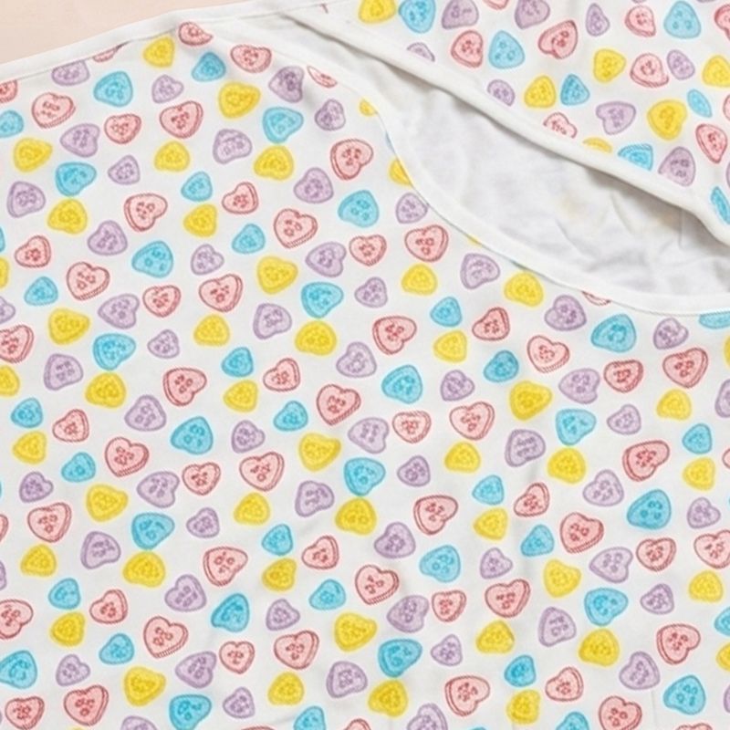 CANDY HEART  RECEIVING  BLANKET