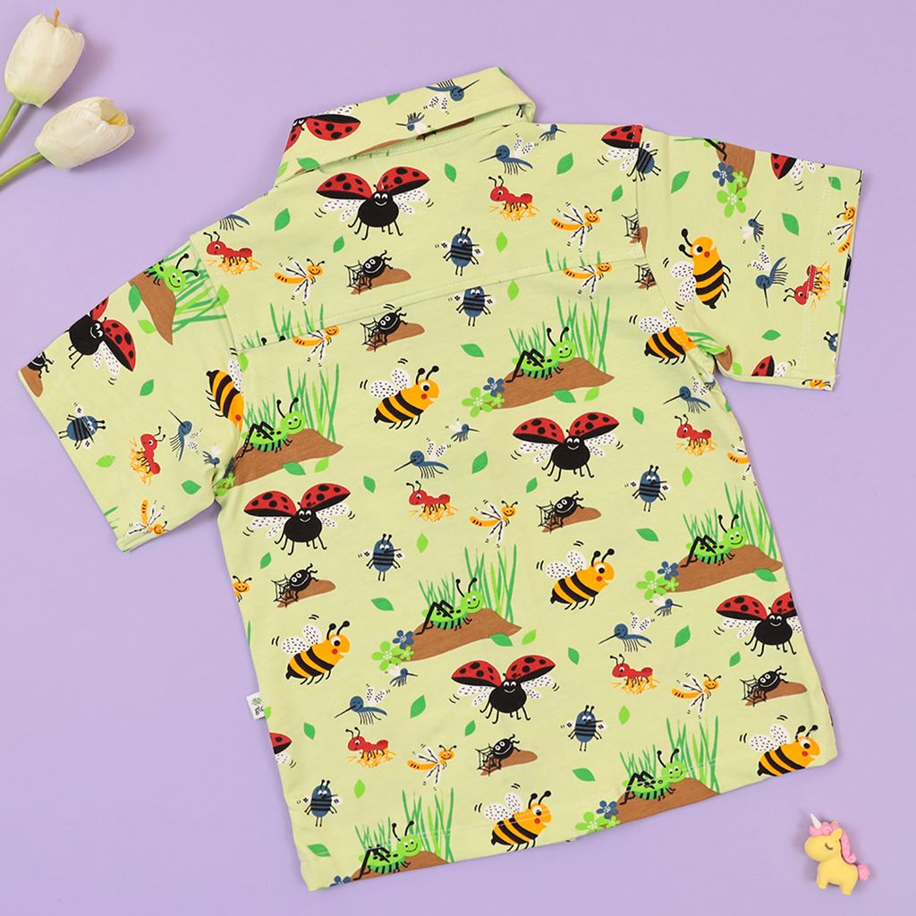 LADY BUG FRONT OPEN SHIRT