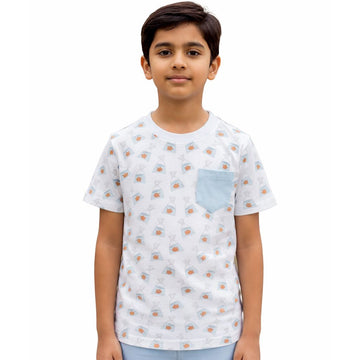 MIXED POCKET T-SHIRT