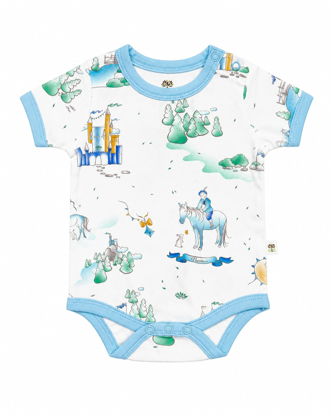 Baby Cotton Bodysuit|Half Sleeve