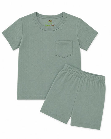 Pointelle | Unisex | Co-ord Set | Half Sleeve
