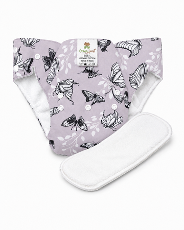 Washable Baby Diaper with Detachable Pad