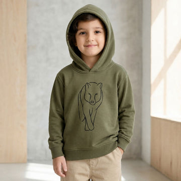 WOLF PRINT HOODIE