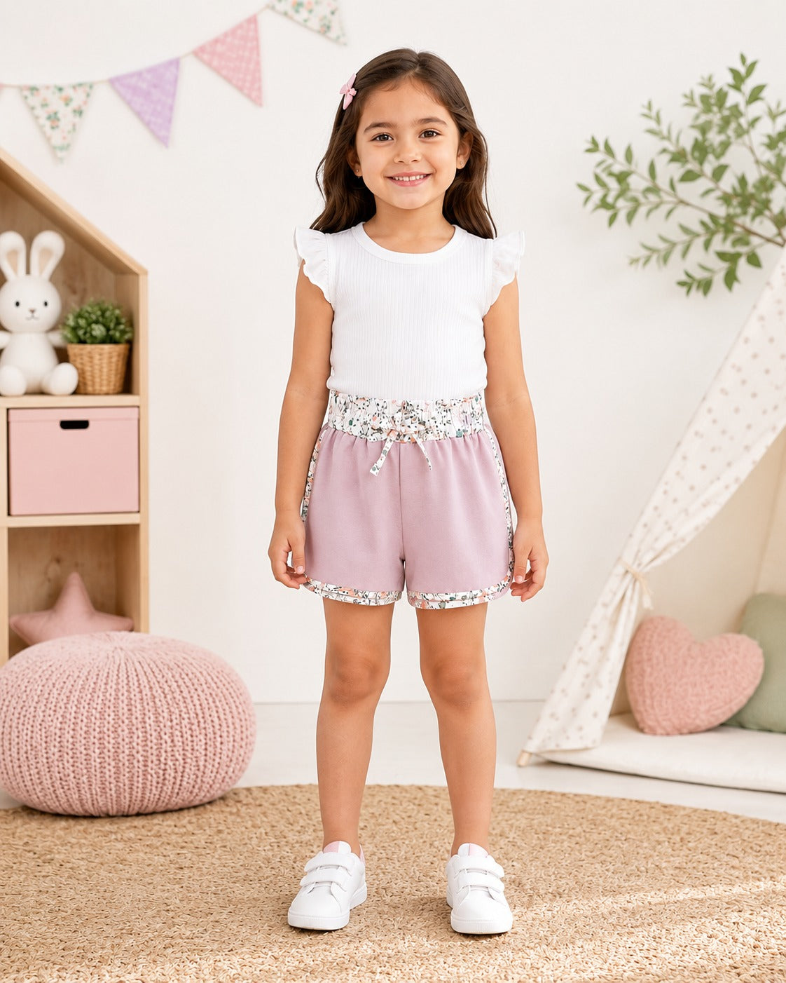 Girls Cotton Shorts