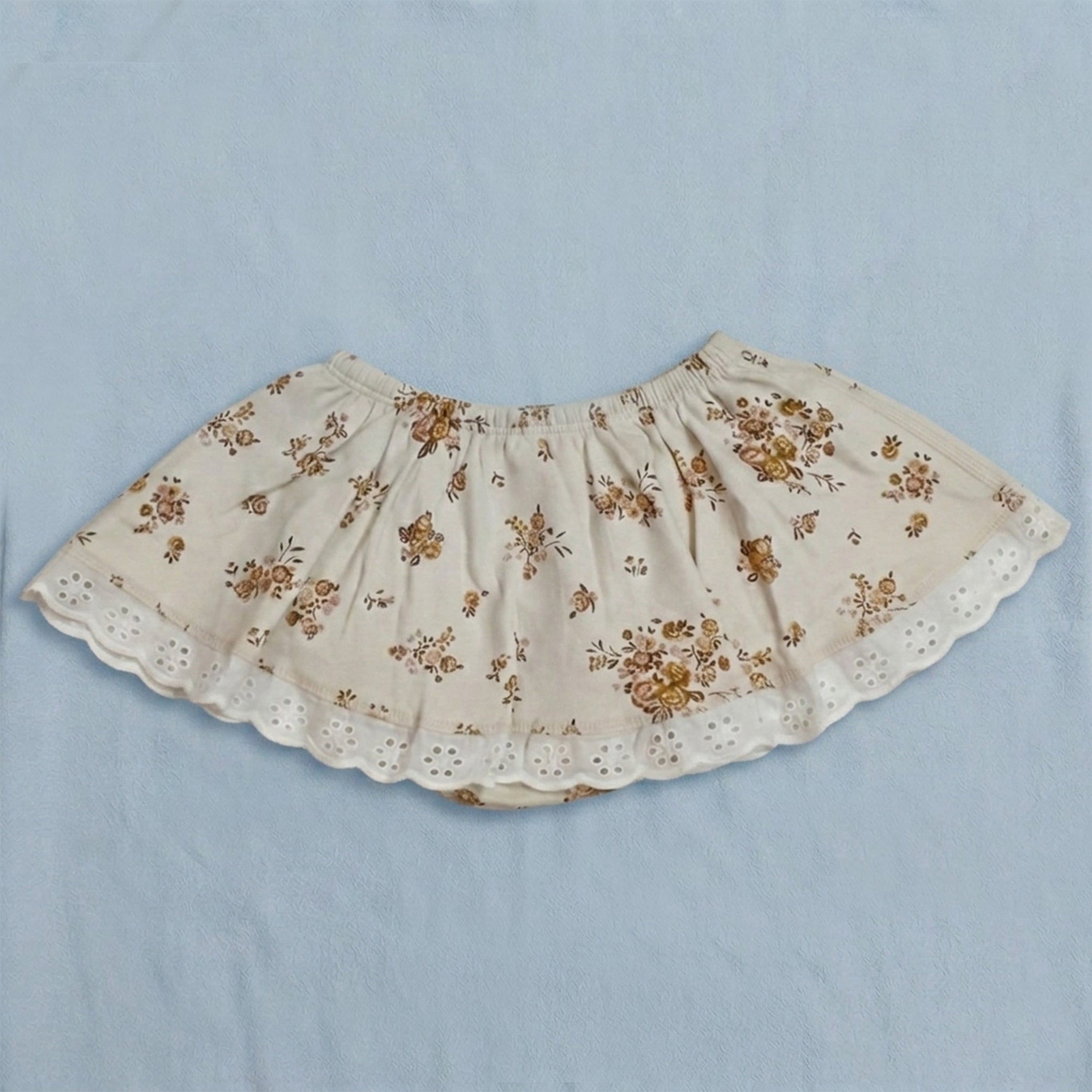 Skirt Bloomer - Mermaid/Mittens/Brown Flower