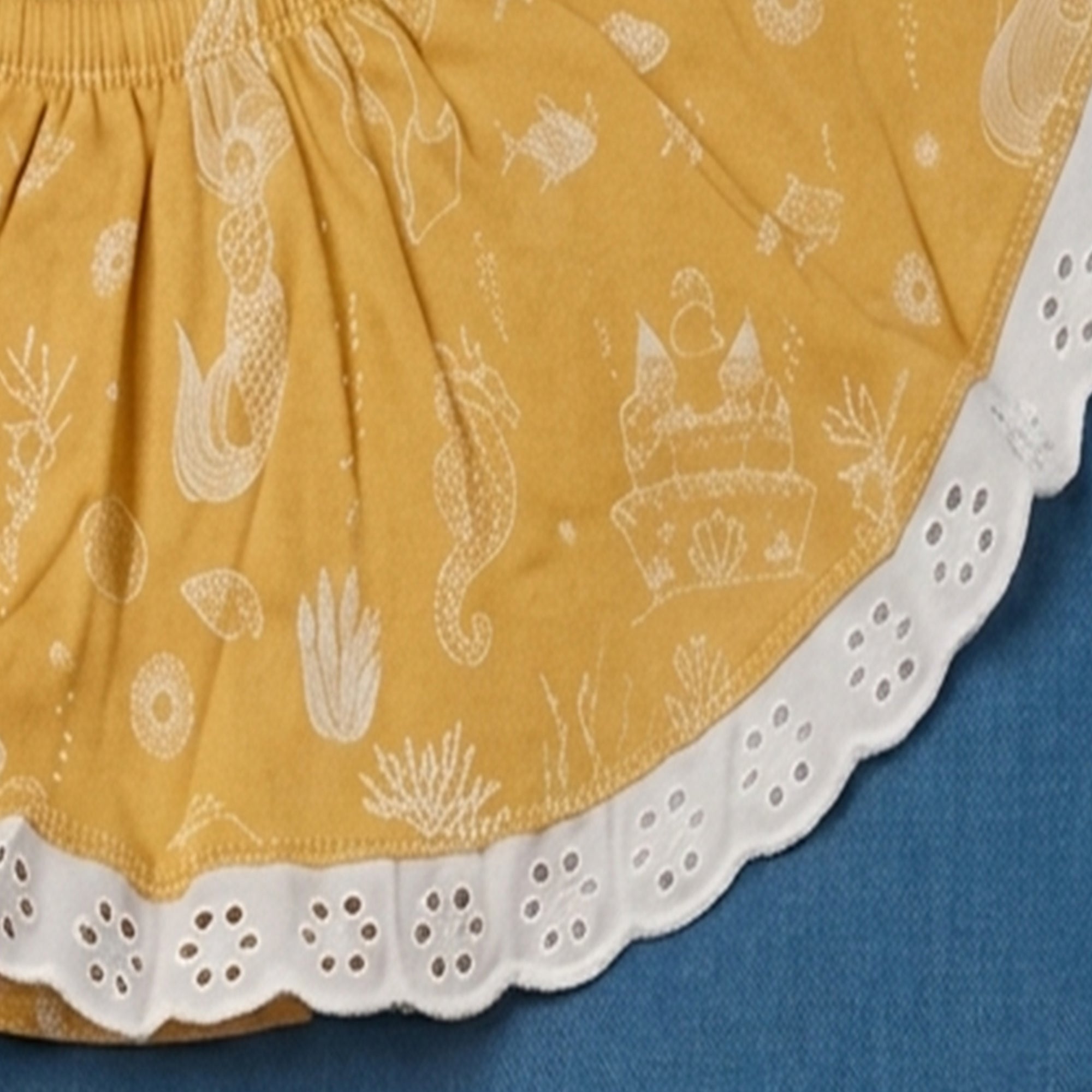 Skirt Bloomer - Mermaid/ Pinkflower / Sun Print