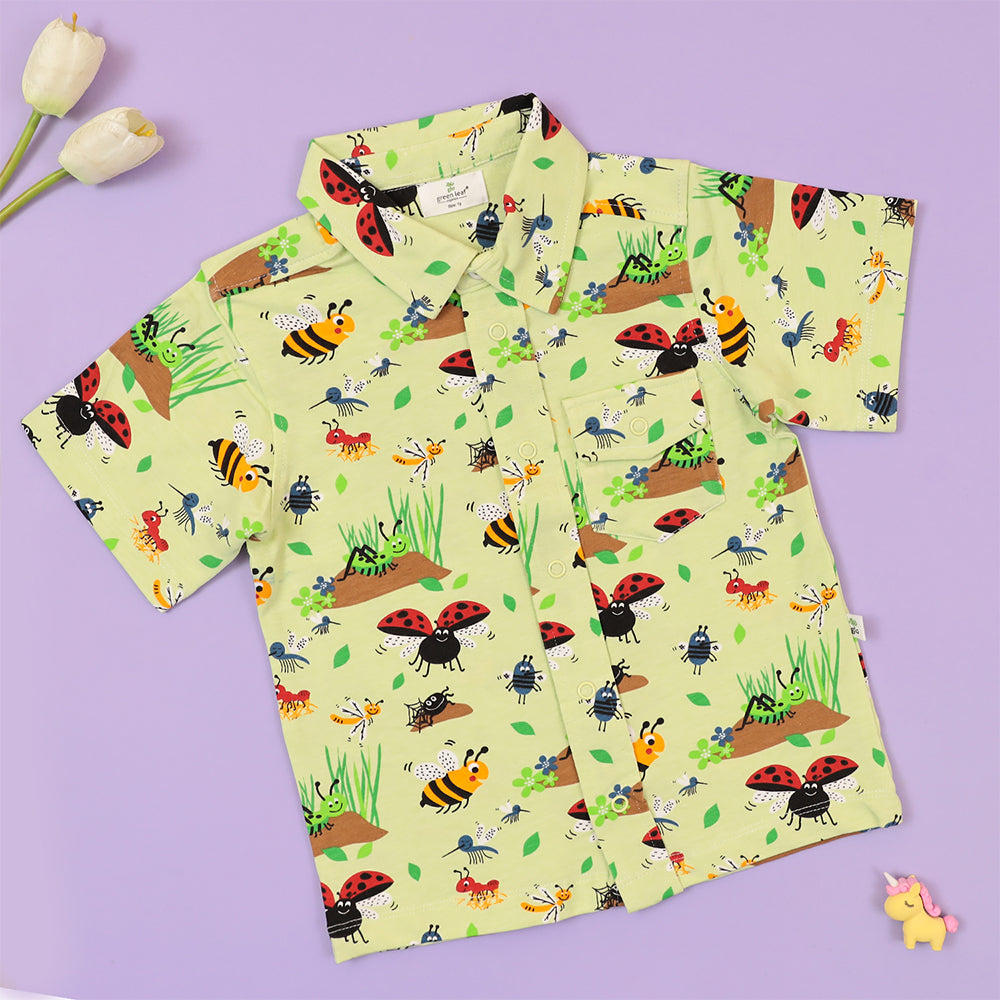 LADY BUG FRONT OPEN SHIRT