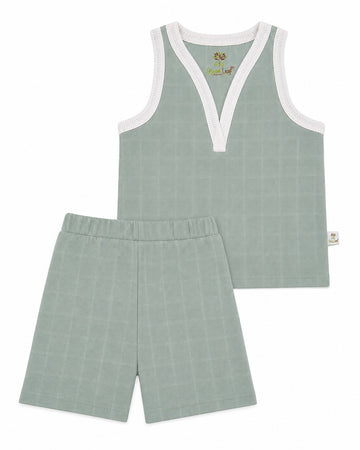 Muslin Co-ords | Comfortable Unisex Vest And Shorts Set