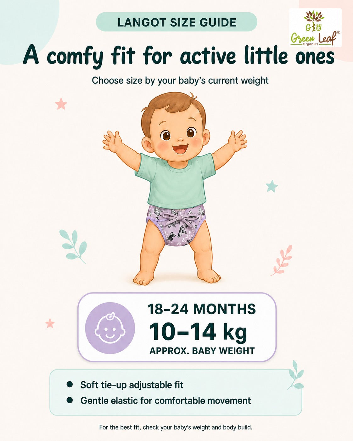 Baby Reusable Diaper Nappy with Knot | Washable & Soft|Unisex