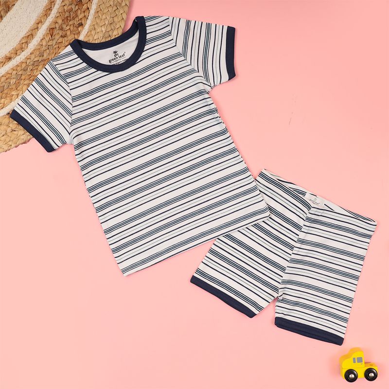 BLUE STRIPES T SHIRT