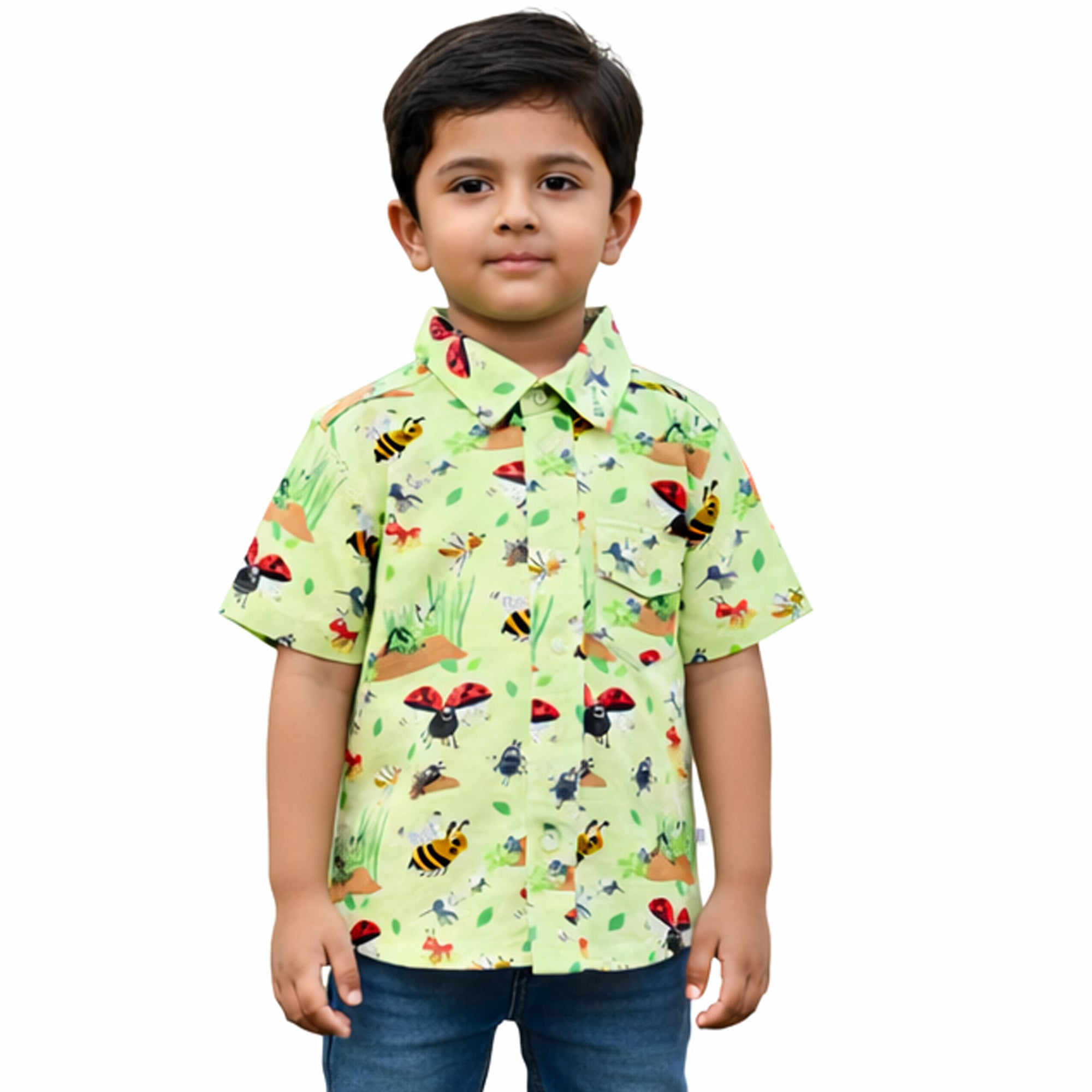 LADY BUG FRONT OPEN SHIRT