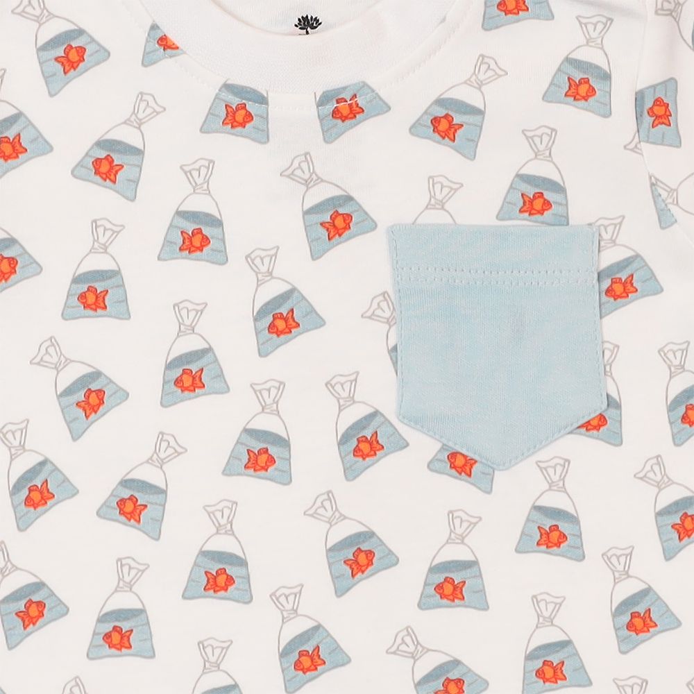 MIXED POCKET T-SHIRT