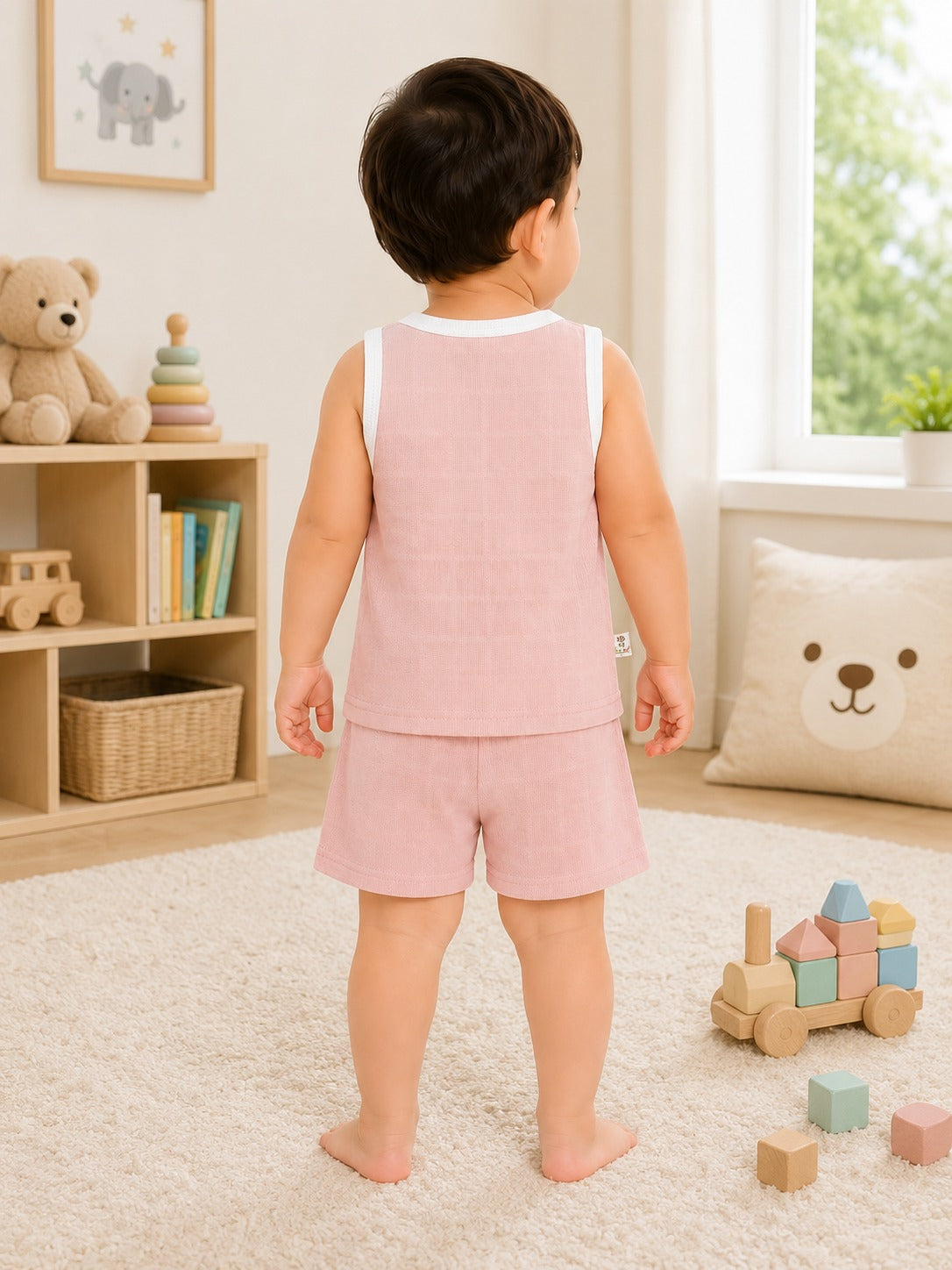 Muslin Co-ords | Comfortable Unisex Vest And Shorts Set