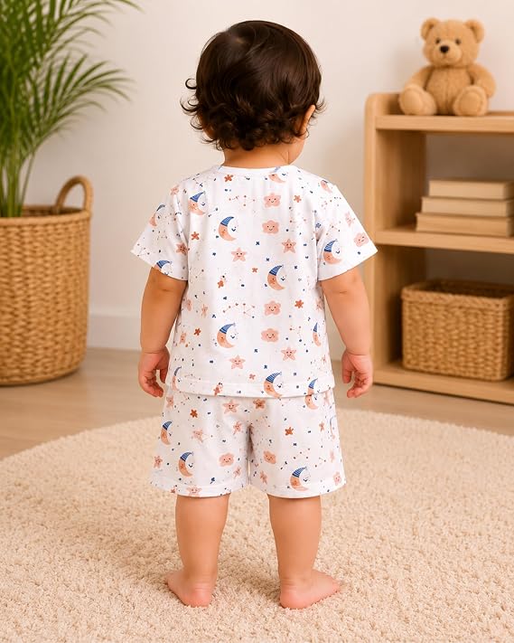 Baby Printed Jabla & Shorts Set
