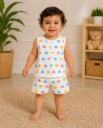 Baby Printed Jabla & Shorts Set 3