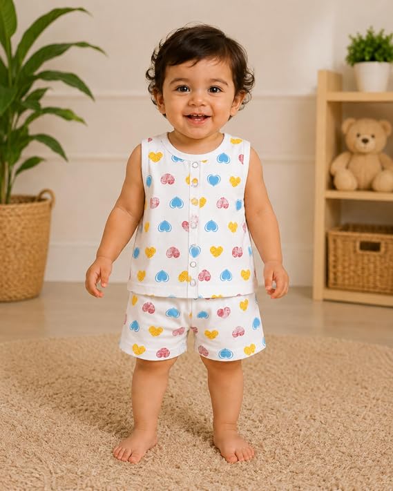 Baby Printed Jabla & Shorts Set 3