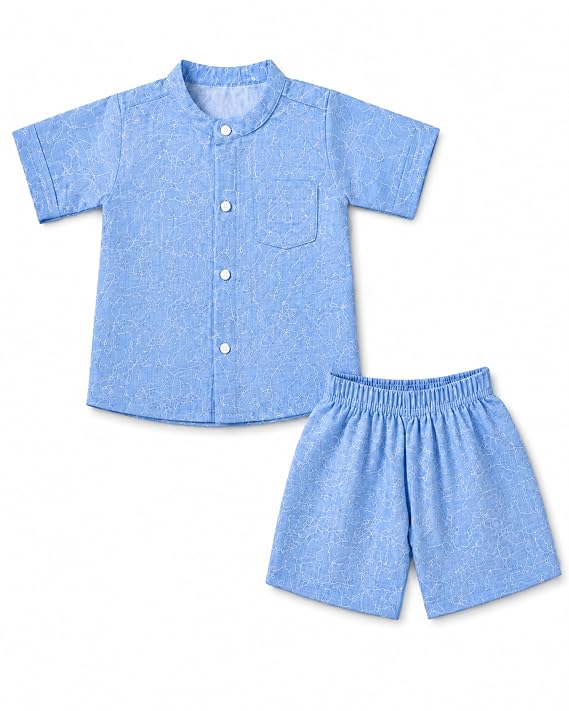 Baby Boys Printed T-Shirt & Shorts Set `