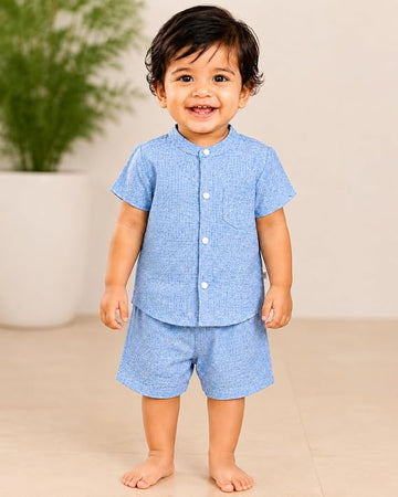 Baby Boys Printed T-Shirt & Shorts Set `
