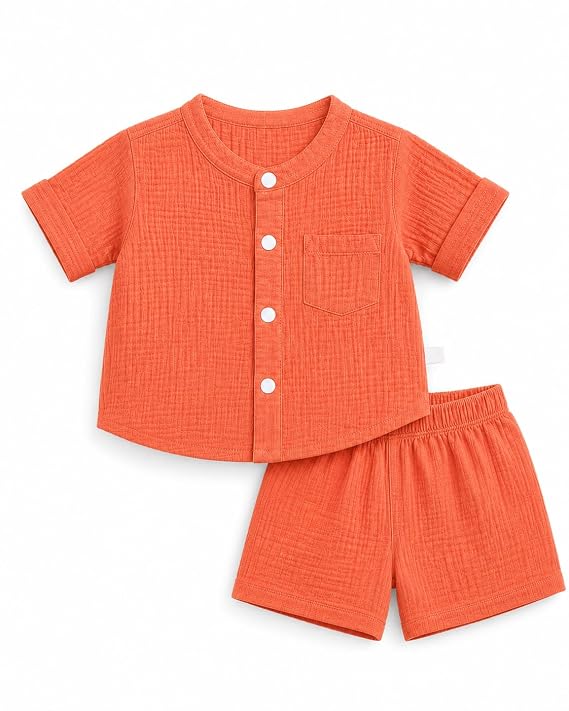 Baby Boys Printed T-Shirt & Shorts Set 2