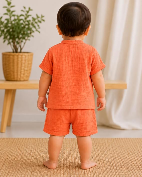 Baby Boys Printed T-Shirt & Shorts Set 2