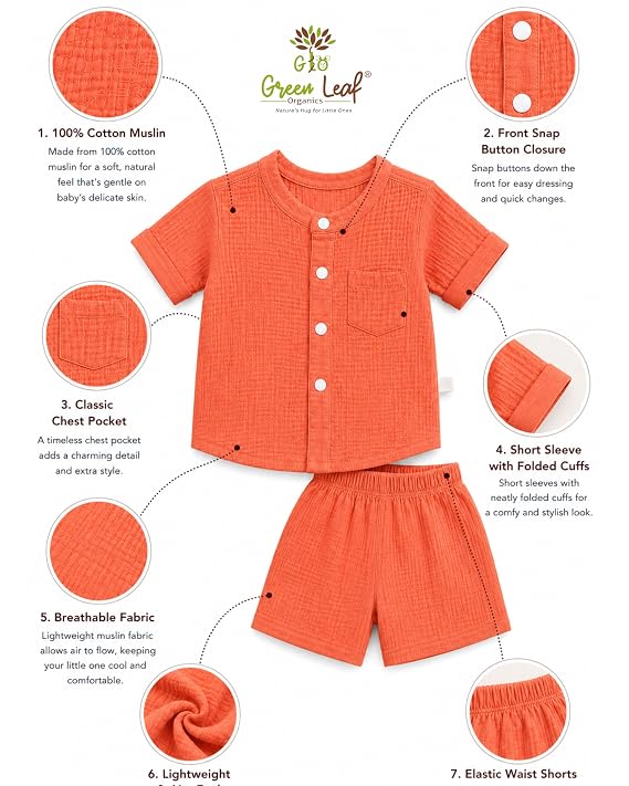 Baby Boys Printed T-Shirt & Shorts Set 2