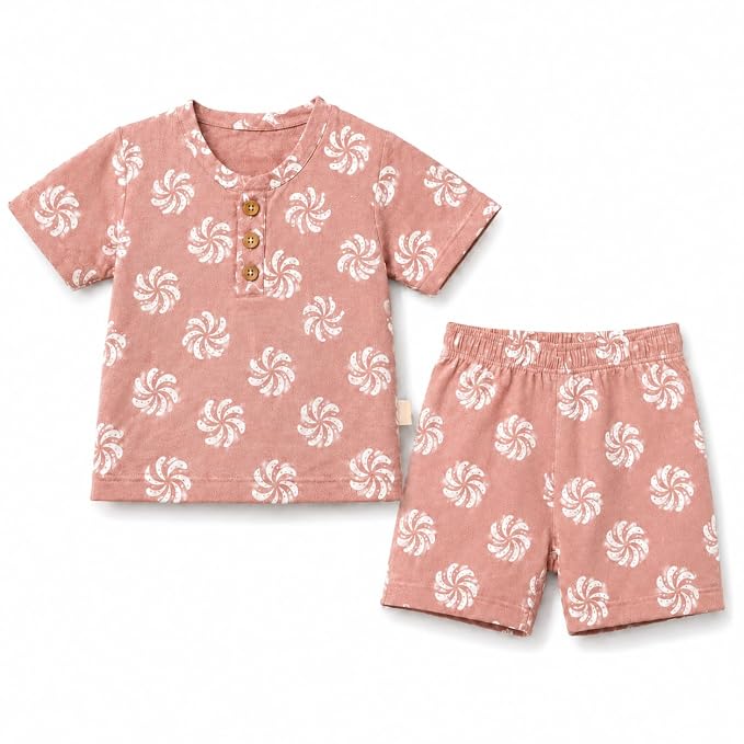 Baby Boys Printed T-Shirt & Shorts Set 3