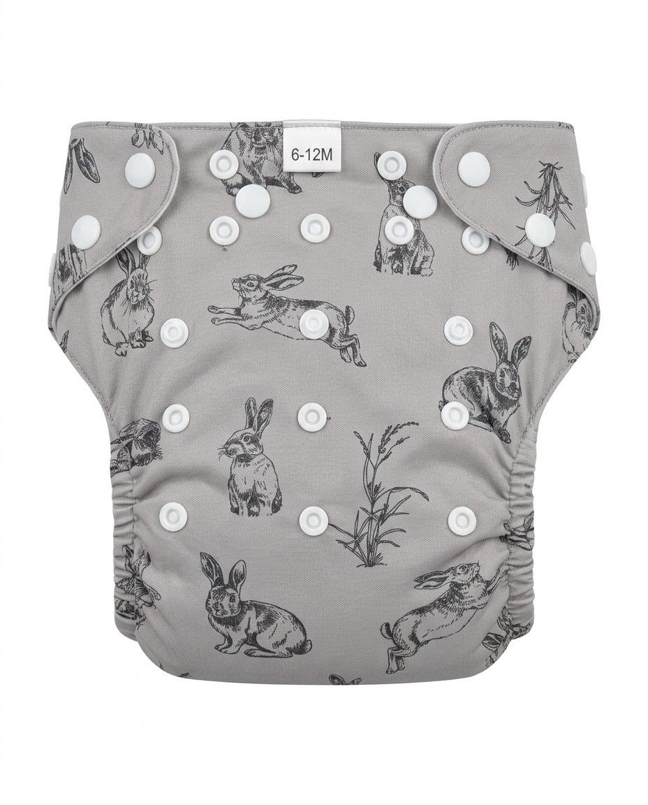 Green Leaf Organics Reusable Cloth Diaper | Organic Cotton | Adjustable Fit