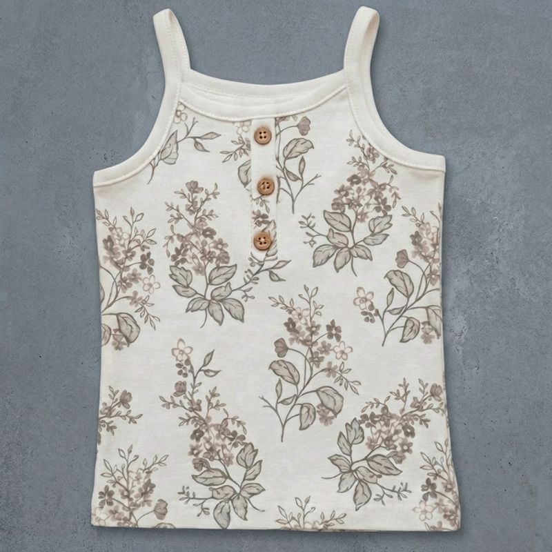 BROWN BASE WHITE LEAF,HALF WHITE BASE BROWN LEAF, MITTONS AOP VEST