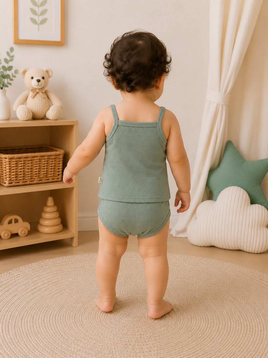 Pointelle Vest & Bloomers Set | Unisex