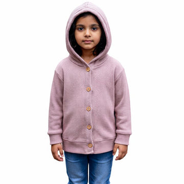 VIOLET  BUTTON HOODED