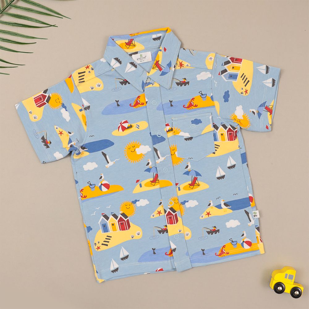 BEACH HOUSE FRONT OPEN SHIRT