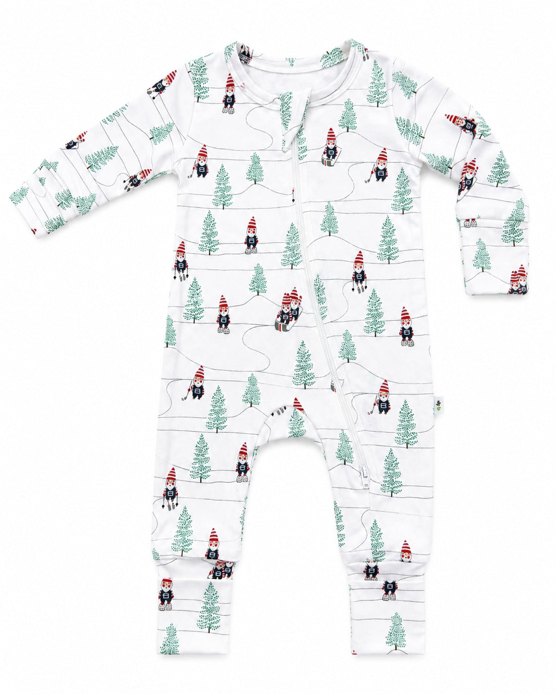 Baby Romper | 2 Way Long Zipper Sleepsuit |Christmas Print |Full Sleeve