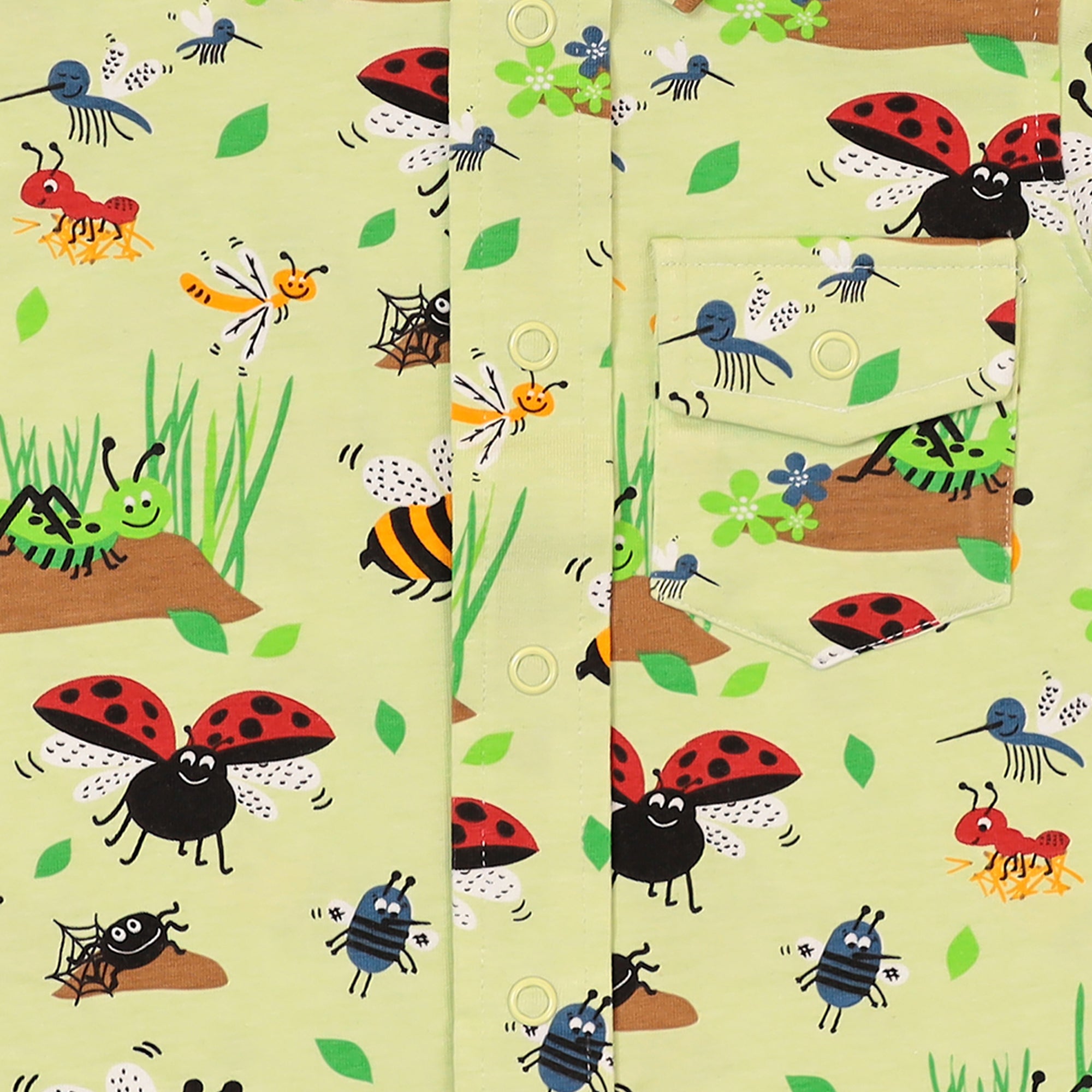 LADY BUG FRONT OPEN SHIRT